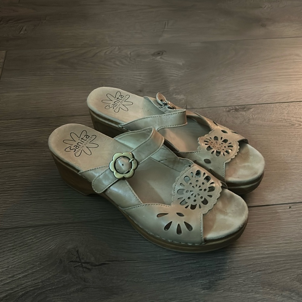 Slip on clog sandals